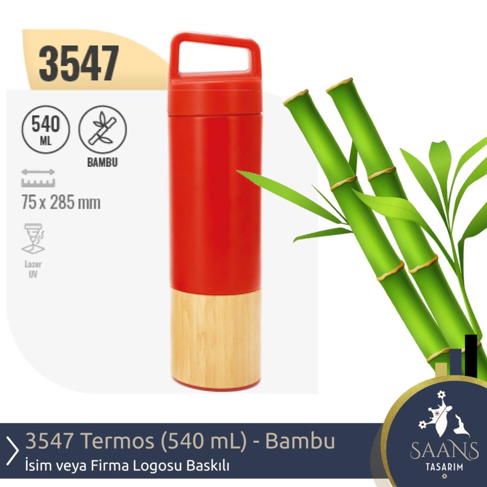 3547 - Termos (540 mL) - Bambu