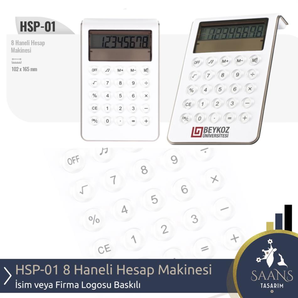 HSP-01 - 8 Haneli Hesap Makinesi