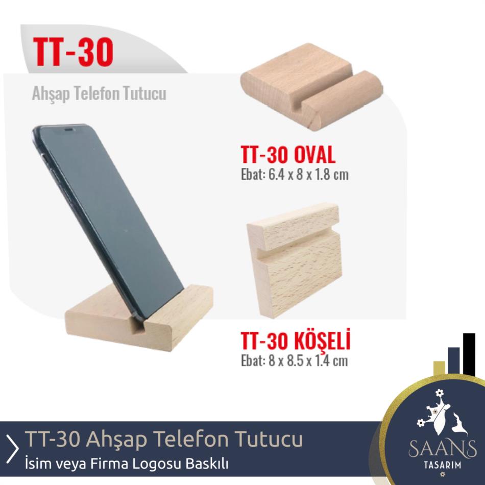TT-30 - Ahşap Telefon Tutucu